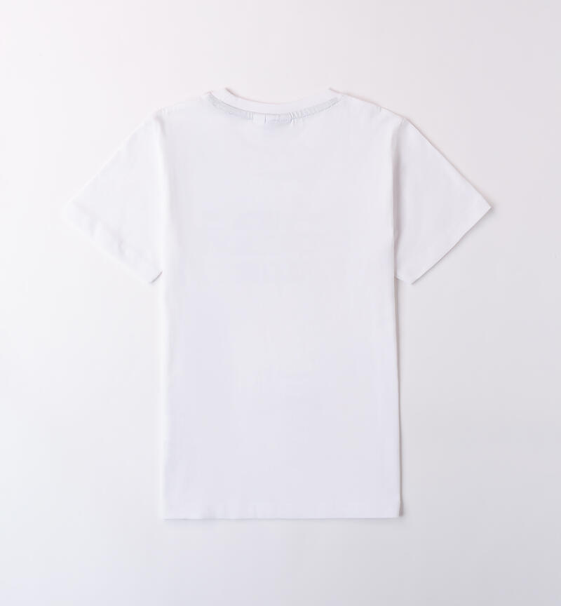 T-Shirt per ragazzo BIANCO-0113