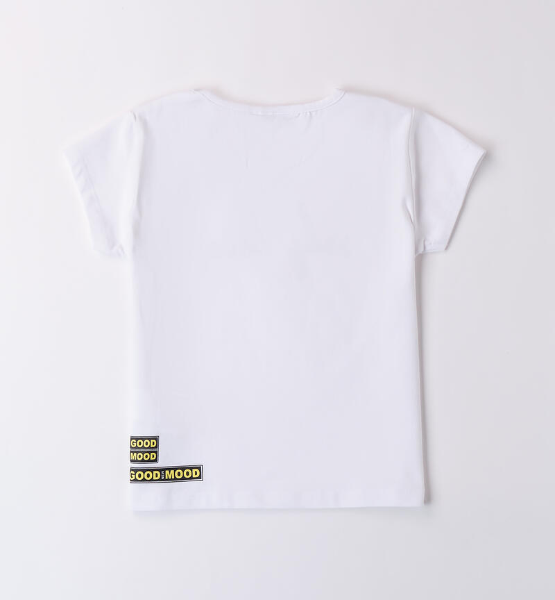 T-Shirt ragazza Sarabanda BIANCO-0113