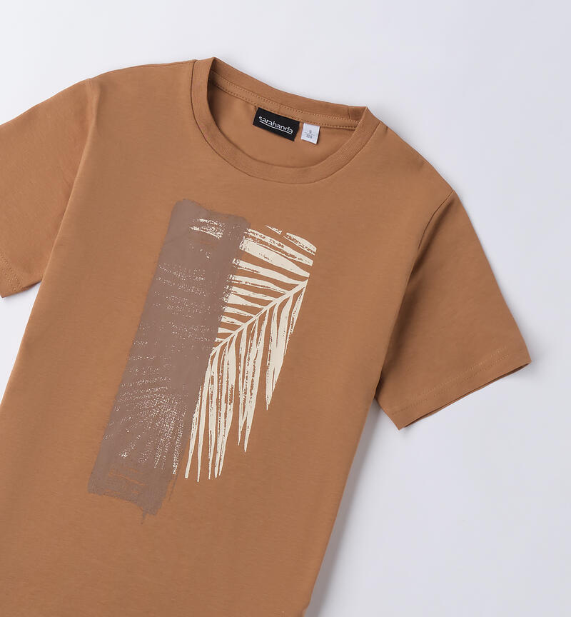 T-Shirt ragazzo Sarabanda BEIGE-0729