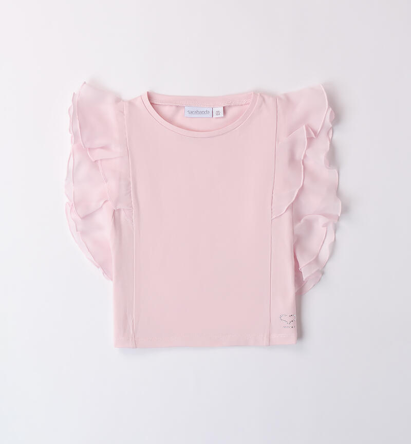 T-shirt Sarabanda bambina PINK-2714