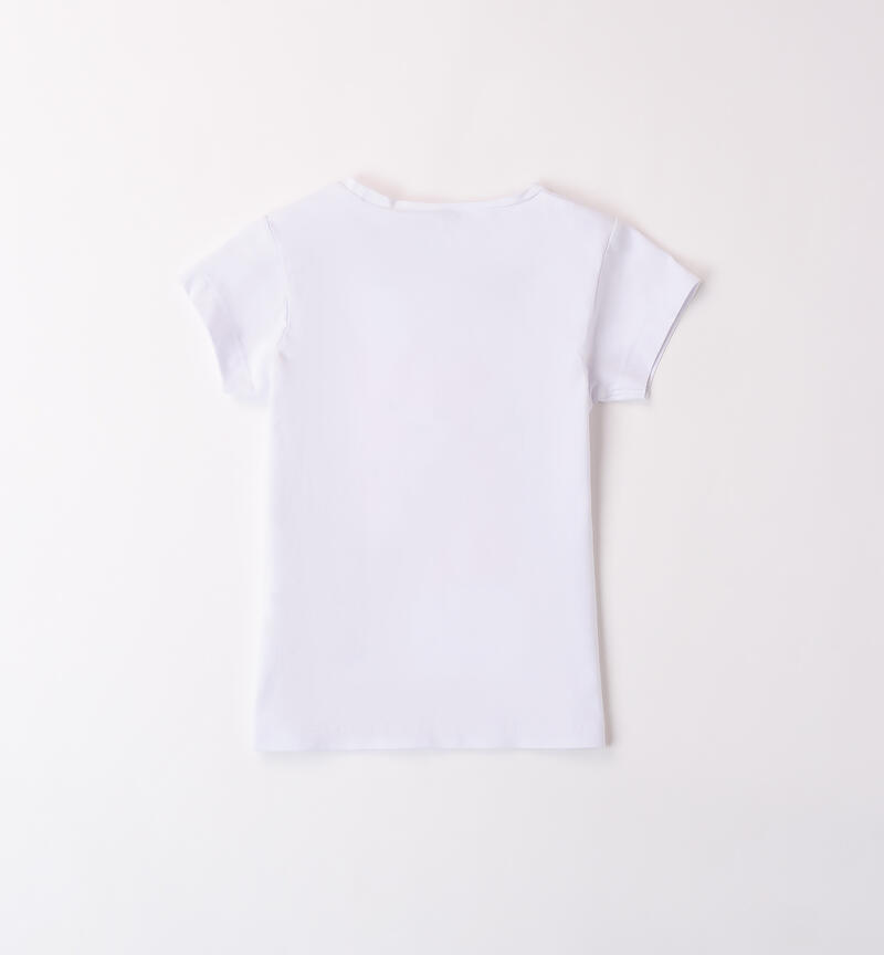 T-Shirt Sarabanda da bambina BIANCO-0113