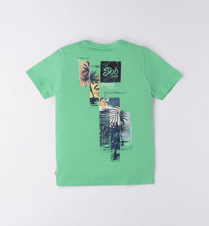 T-shirt stampe varie ragazzo da 8 a 16 anni Sarabanda VERDE-5041