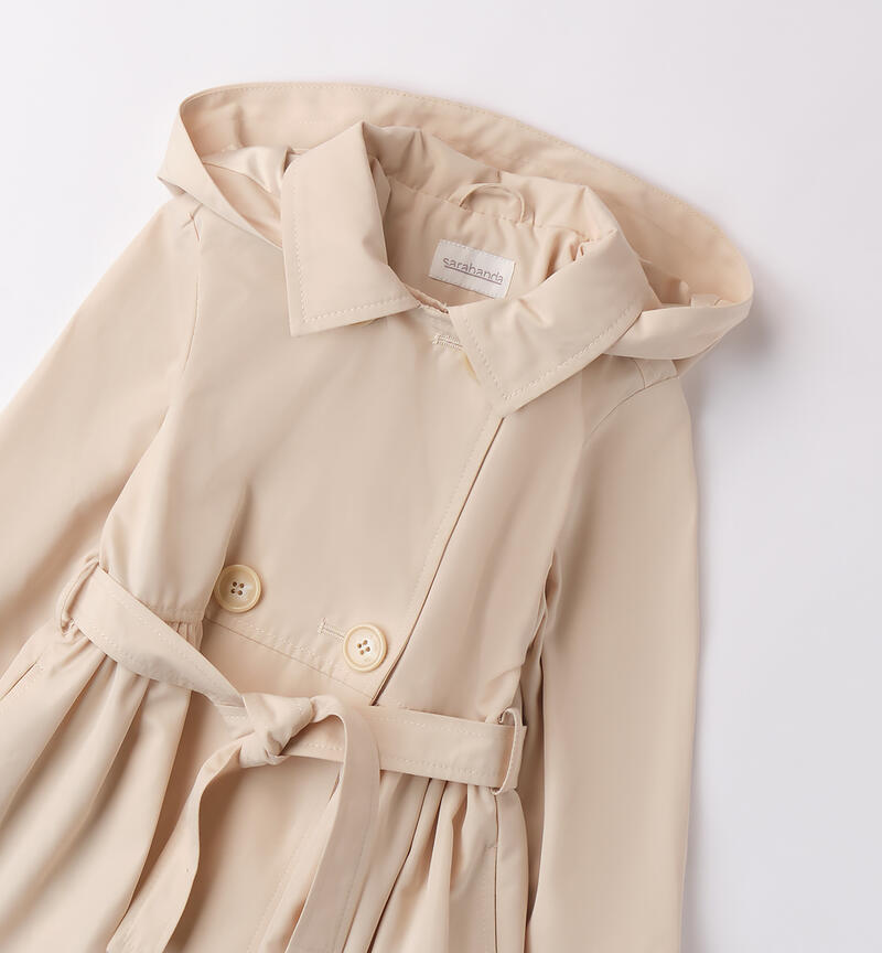 Girl trench coat ECRU'-0154