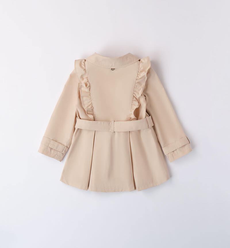 Girls' elegant trench coat BEIGE-0916