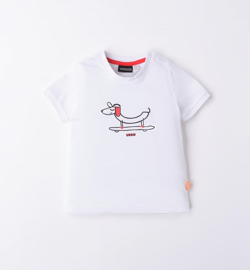 T-shirt bambino da 9 mesi a 8 anni Sarabanda BIANCO-0113