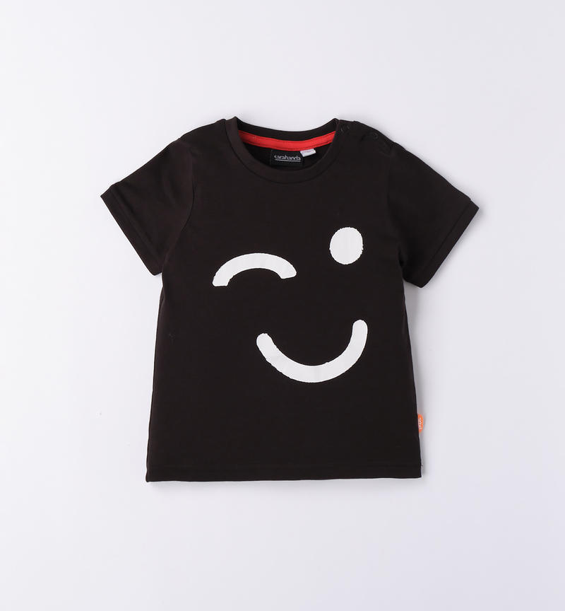 T-shirt bambino da 9 mesi a 8 anni Sarabanda NERO-0658