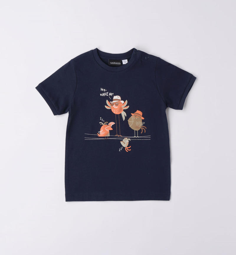 T-shirt bambino stampe varie da 9 mesi a 8 anni Sarabanda NAVY-3854