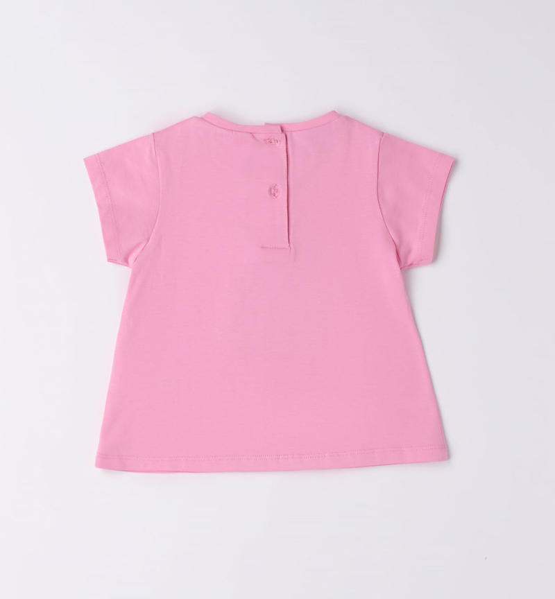 T-shirt coniglietto paillettes bambina da 12 mesi a 8 anni Sarabanda ROSA-2414