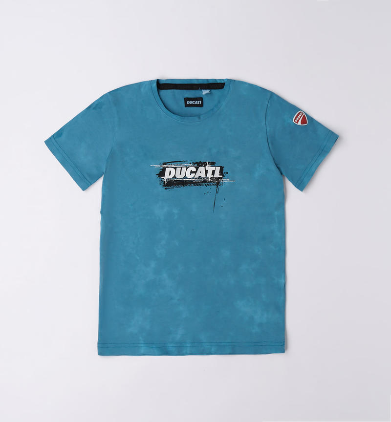 T-shirt Ducati bambino 100% cotone da 3 a 16 anni TURCHESE-4312