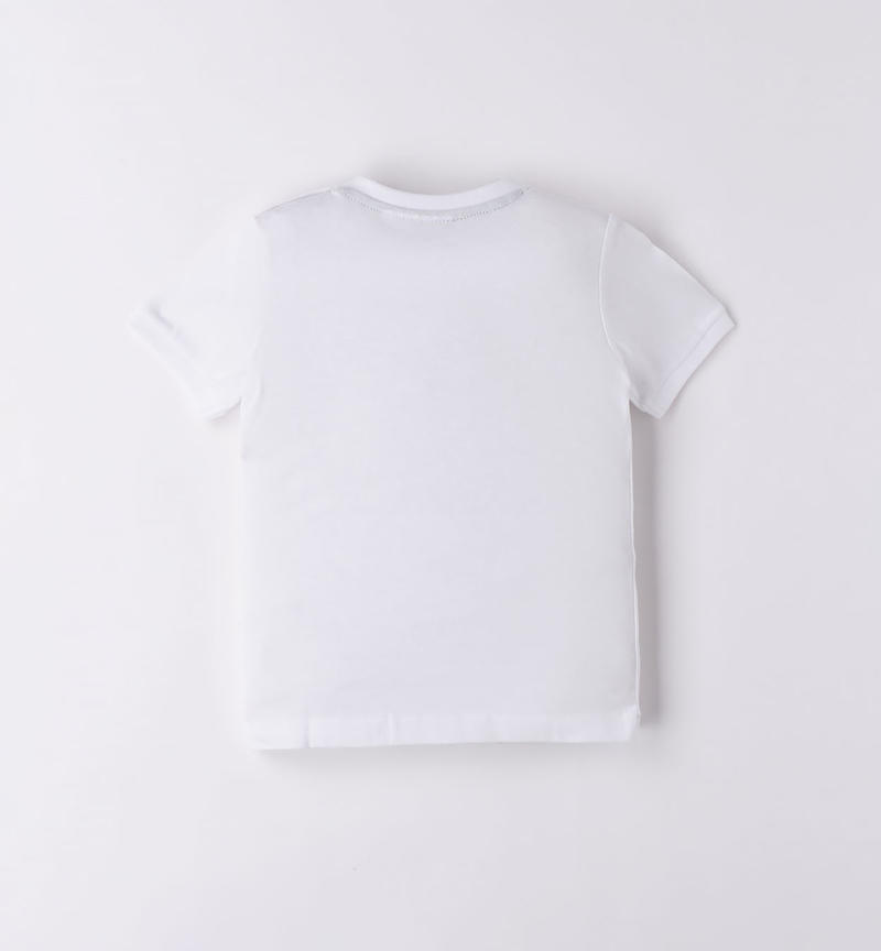 T-shirt jersey 100% cotone bambino da 9 mesi a 8 anni Sarabanda BIANCO-0113