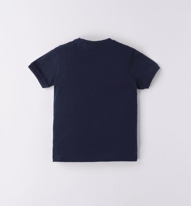 T-shirt jersey 100% cotone bambino da 9 mesi a 8 anni Sarabanda NAVY-3854