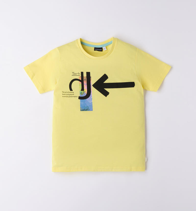 T-shirt ragazzo colorata da 8 a 16 anni Sarabanda GIALLO-1417