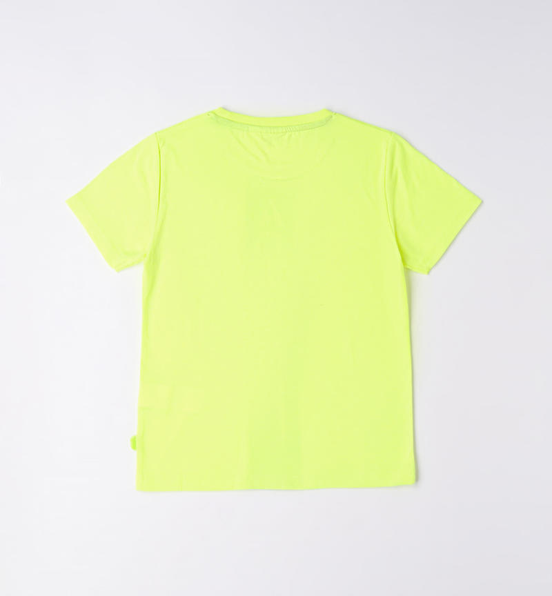 T-shirt stampa ragazzo da 8 a 16 anni Sarabanda GREEN ACID-5841