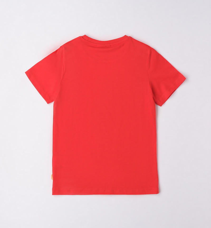 T-shirt stampa ragazzo da 8 a 16 anni Sarabanda ROSSO-2235