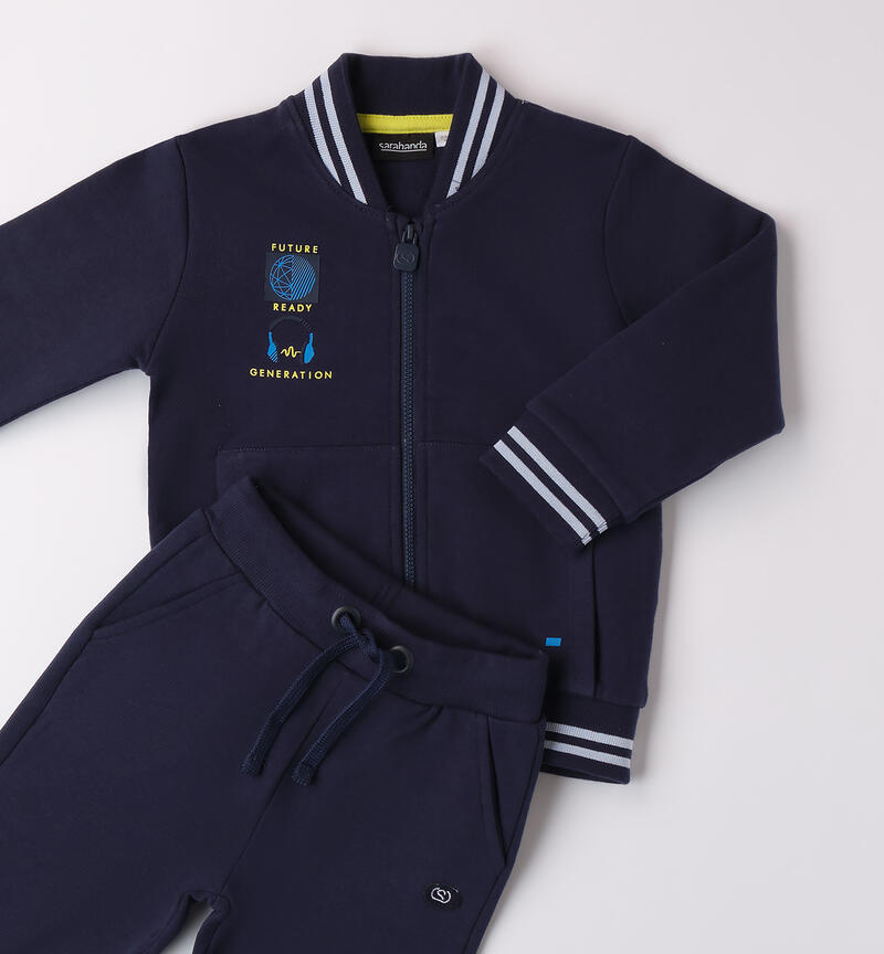 Two-piece boy's tracksuit NAVY-3854