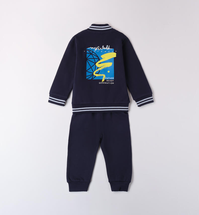 Two-piece boy's tracksuit NAVY-3854