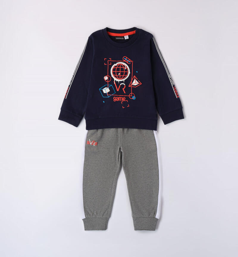 Sarabanda sporty tracksuit for boys from 9 months to 8 years  NAVY-3854