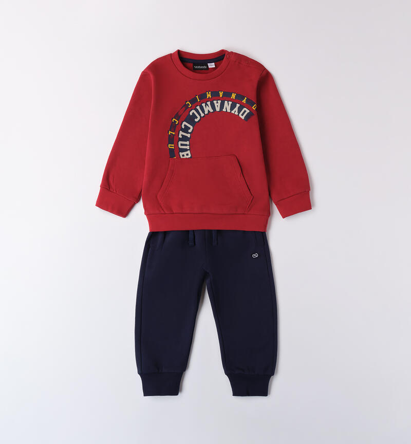 Sporty boy's tracksuit ROSSO-2536