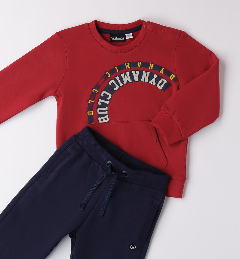 Sporty boy's tracksuit ROSSO-2536