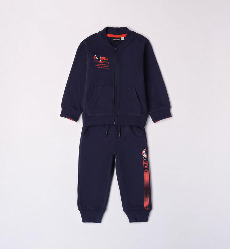 Sarabanda boys' tracksuit for boys from 9 months to 8 years  NAVY-3854