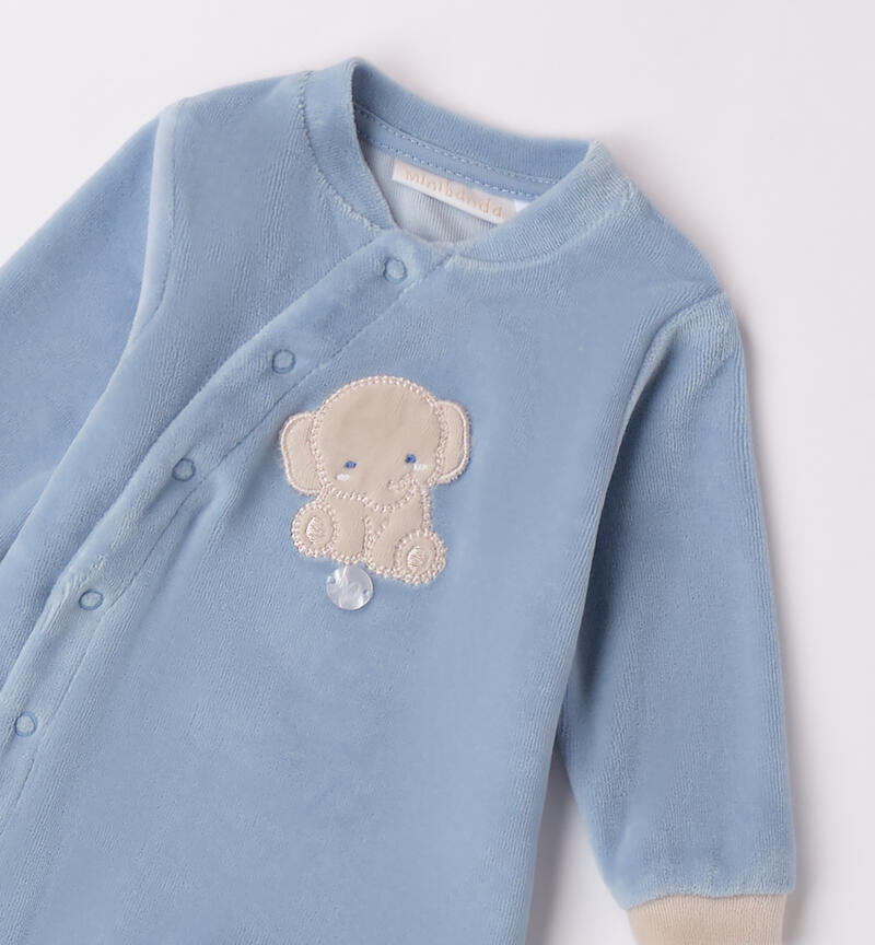 Chenille suit for newborn L.BLUE-3964