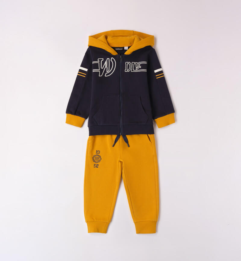 Sarabanda tracksuit with hoodie for boys from 9 months to 8 years NAVY-3854
