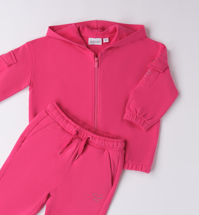 Tracksuit for girls FUXIA-2438