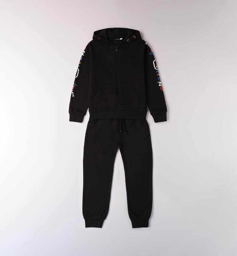 Two-piece tracksuit for boys NERO-0658