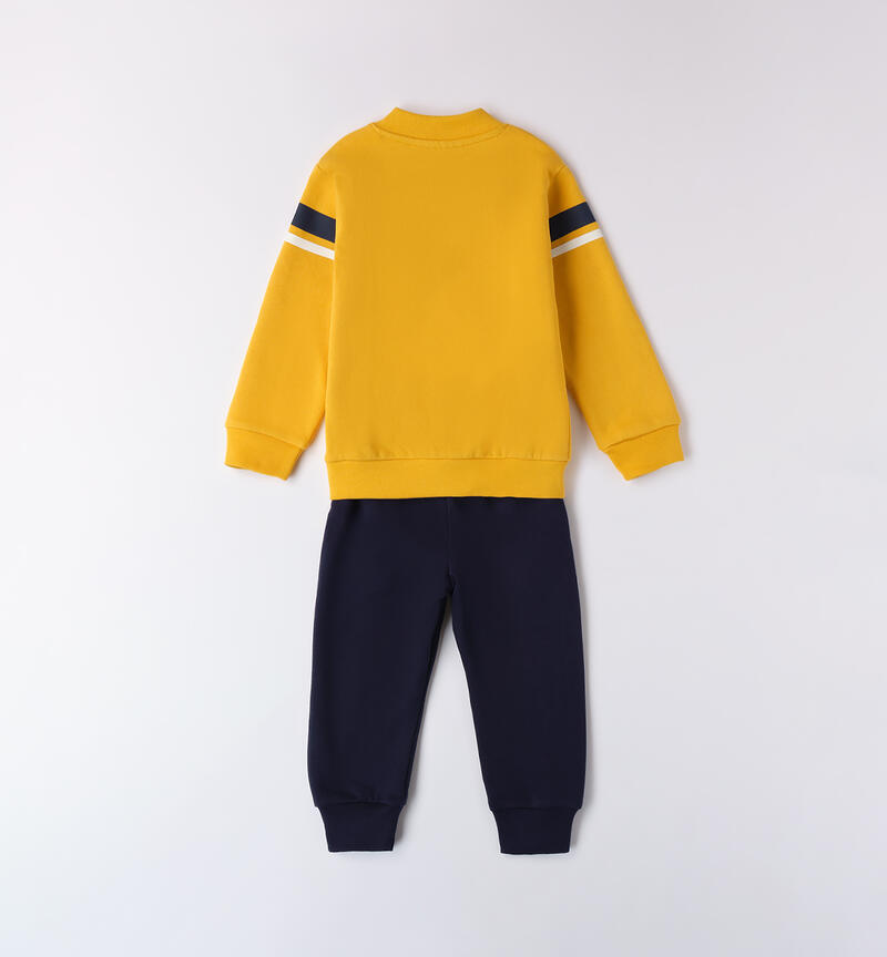 Two-piece boy's tracksuit GIALLO-1615