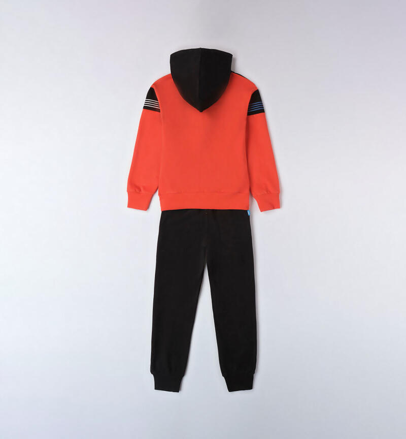 Sarabanda 100% cotton jogging suit for boys from 8 to 16 years NERO-0658