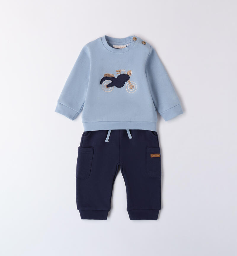 Sporty suit for baby boy L.BLUE-3964