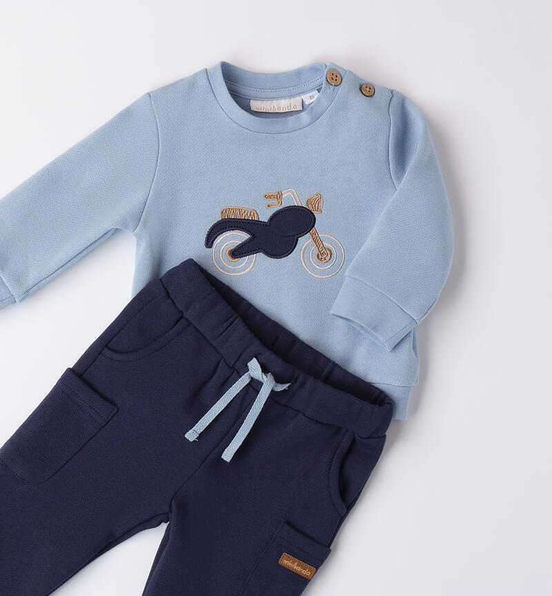 Sporty suit for baby boy L.BLUE-3964