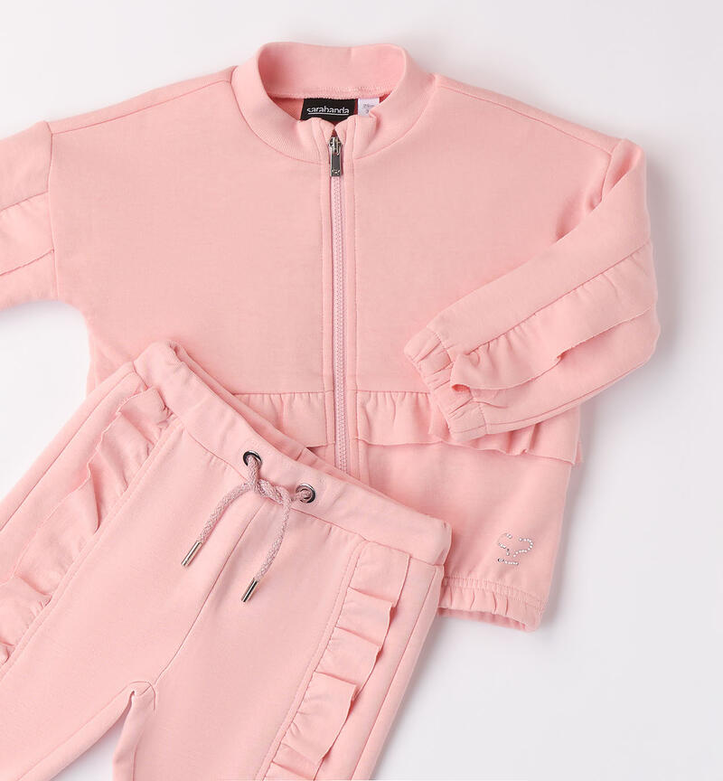 Girls' two-piece tracksuit  PINK DOLPHINS-2775