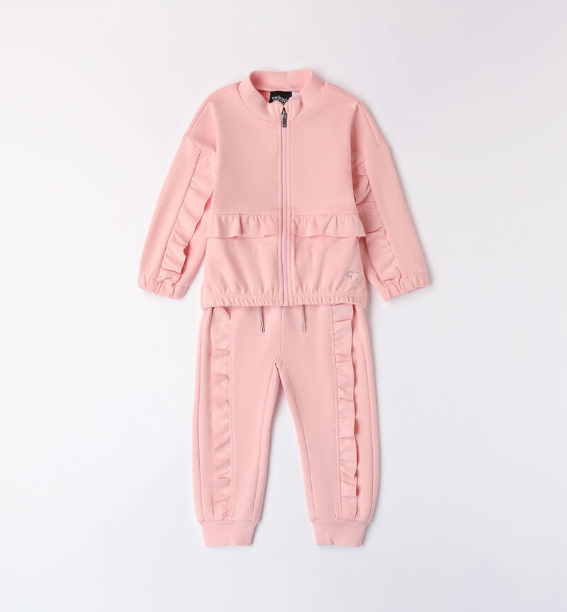 Girls' two-piece tracksuit  PINK DOLPHINS-2775