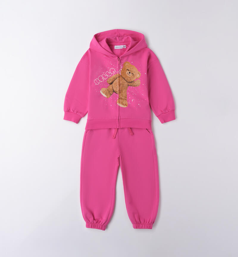 Girl's tracksuit Sarabanda FUXIA-2453