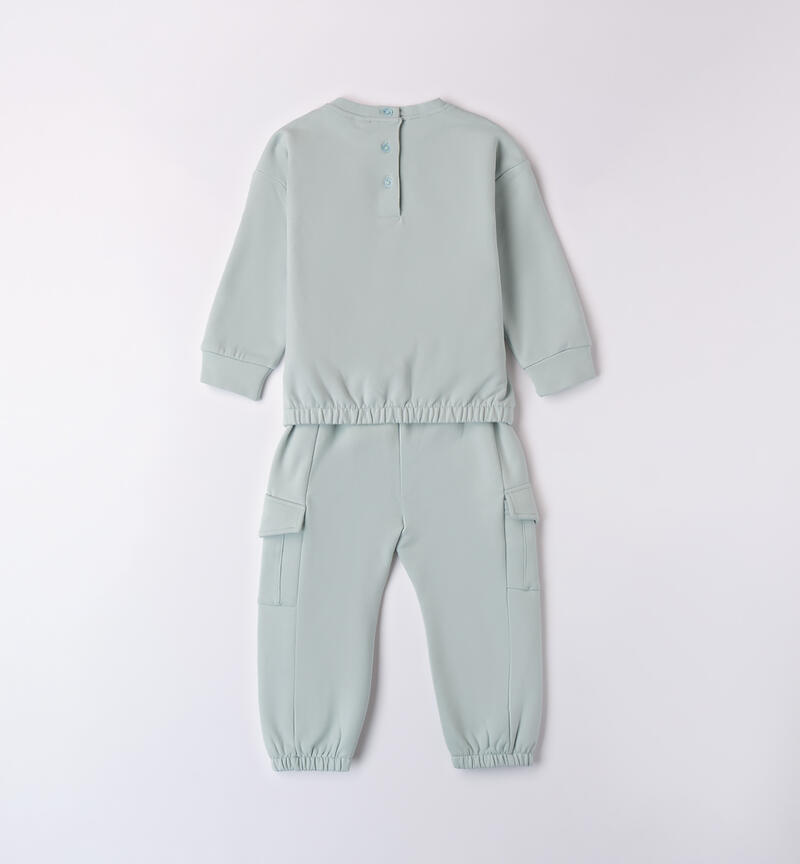 Tracksuit for girls VERDE CHIARO-4221