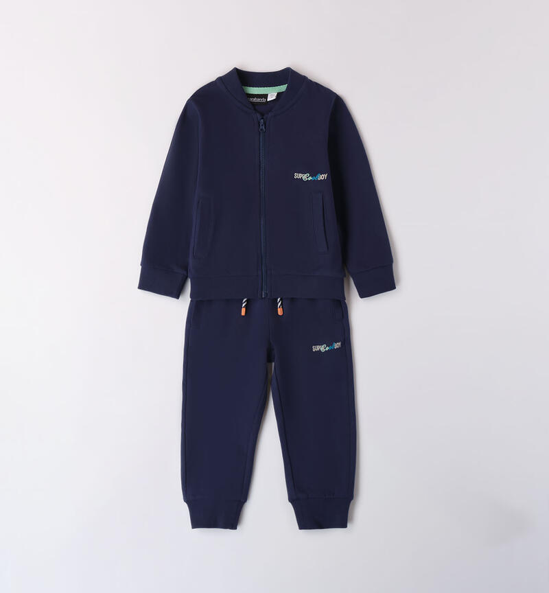 Boys' two-piece tracksuit NAVY-3547