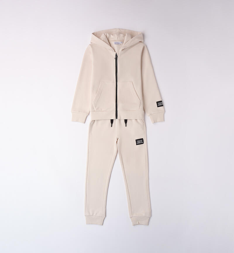 Girl tracksuit LIGHT BEIGE-0227