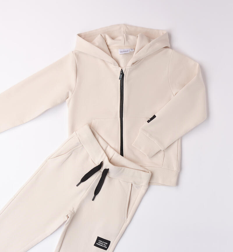 Girl tracksuit LIGHT BEIGE-0227