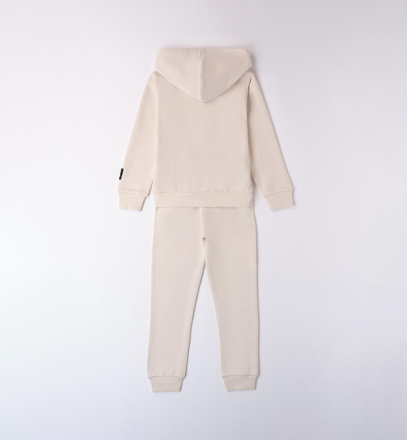 Girl tracksuit LIGHT BEIGE-0227