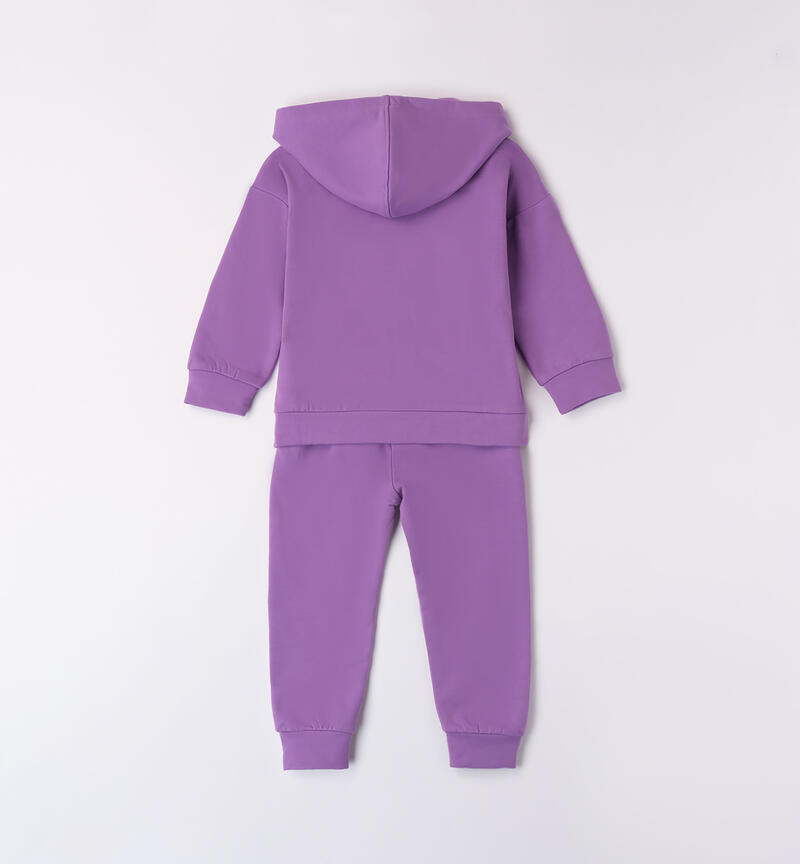 Sporty tracksuit for girls VIOLET-3333