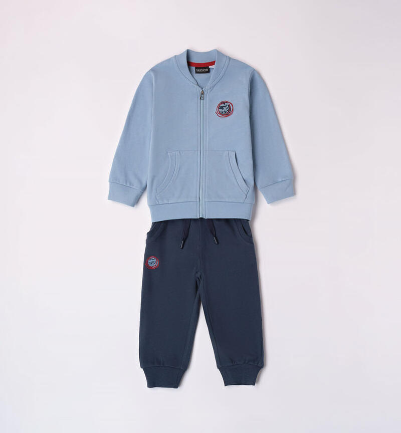 Sarabanda sporty tracksuit for boys from 9 months to 8 years  AZZURRO-3873