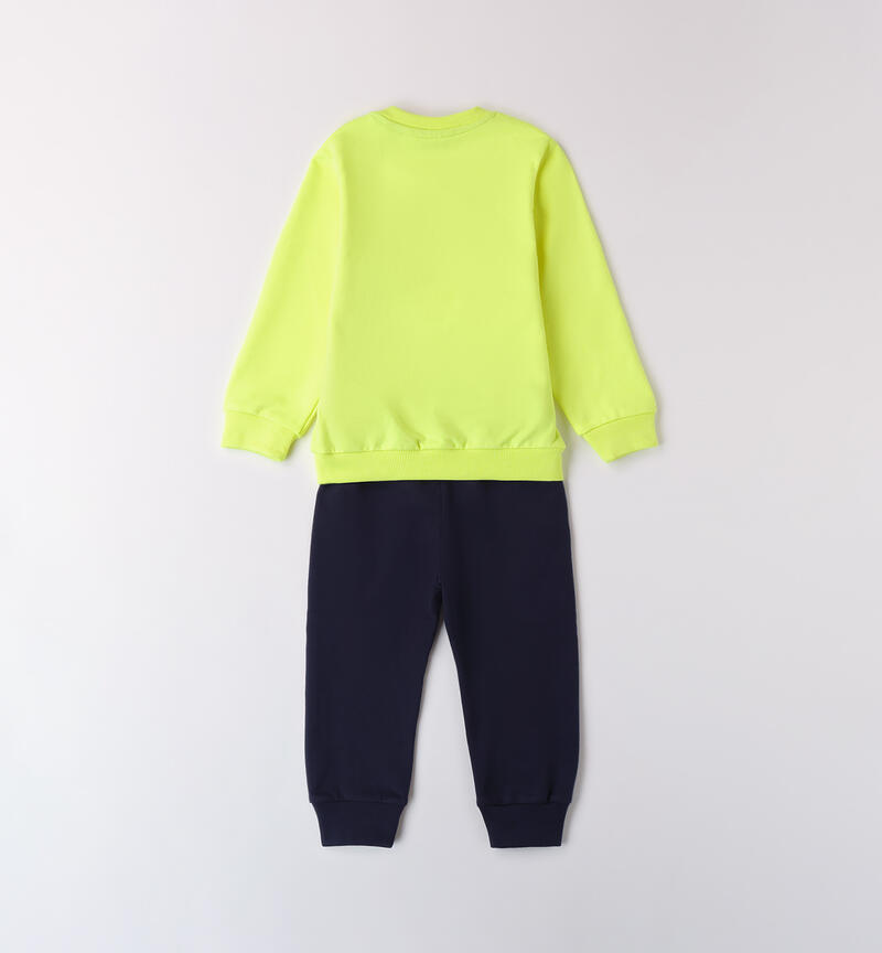 Tuta sportiva bambino VERDE FLUO-5834