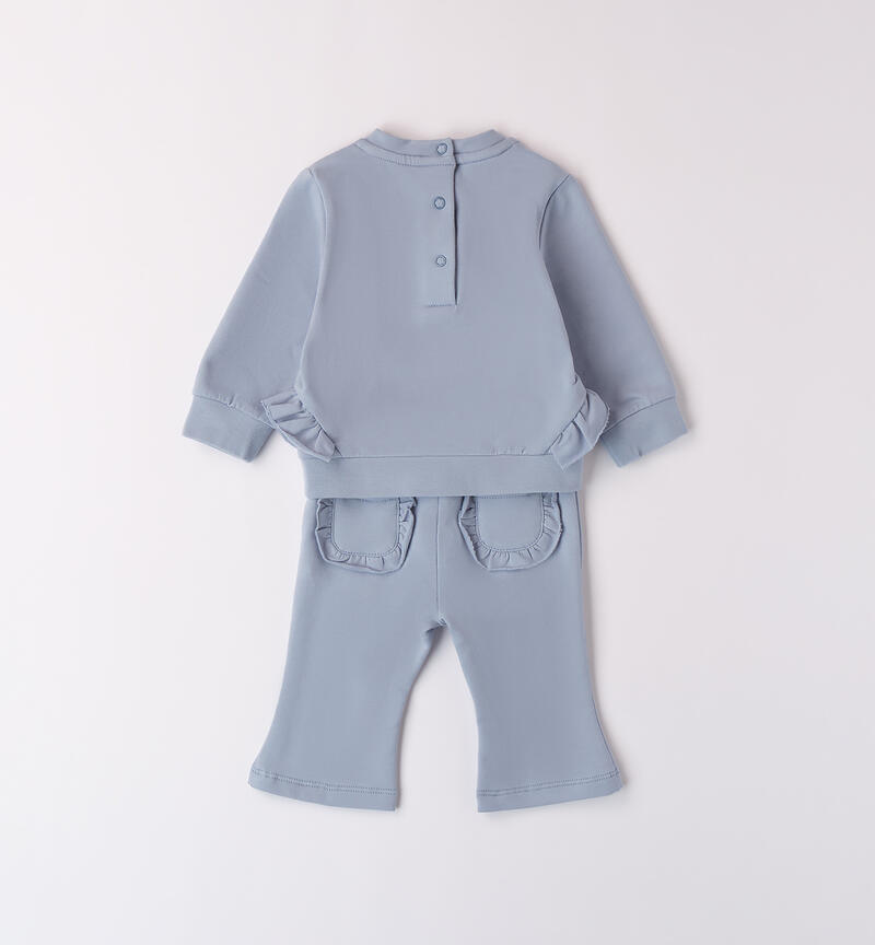 Sporty suit for baby girl L.BLUE-3964