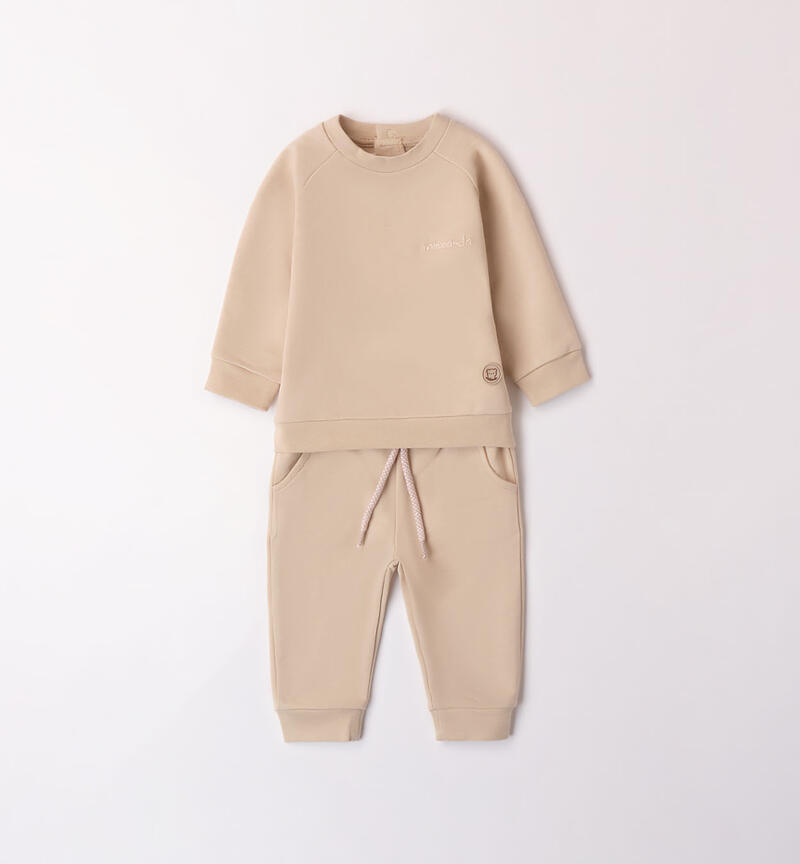 Boys' tracksuit BEIGE-0924