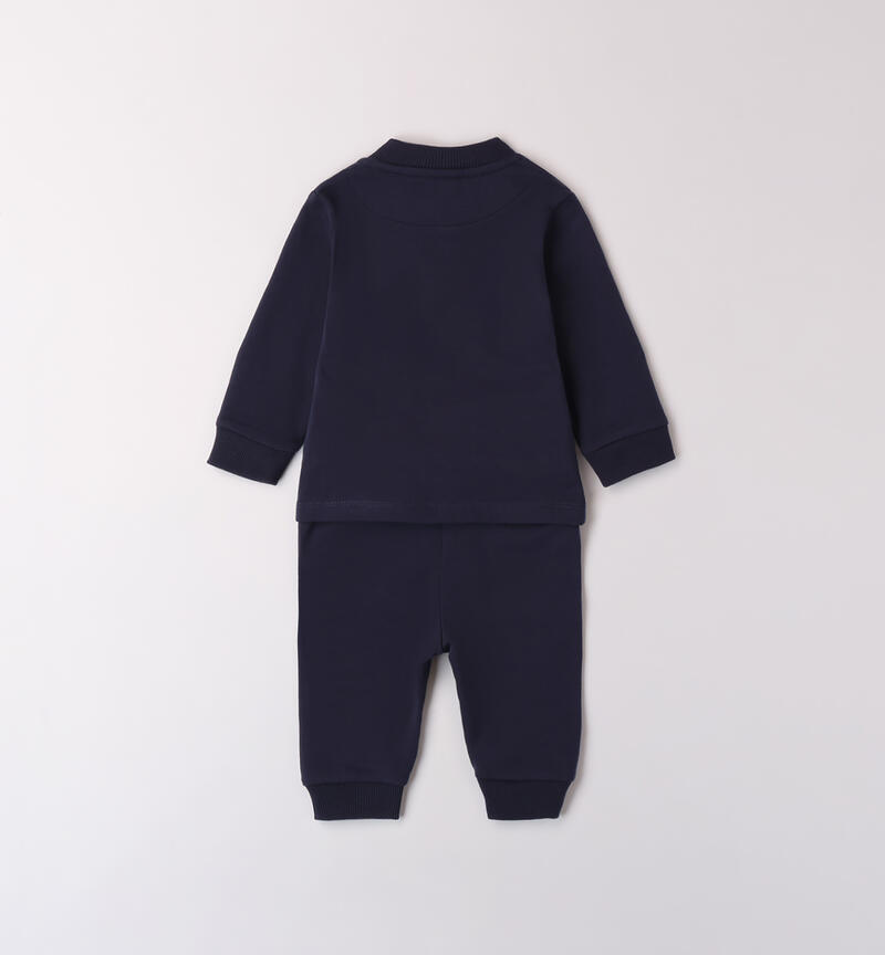 Sporty suit for baby NAVY-3885