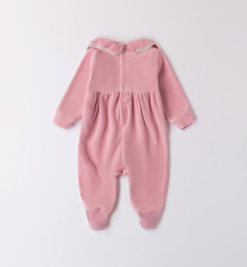 Chenille jumpsuit for baby girl ROSA-3031