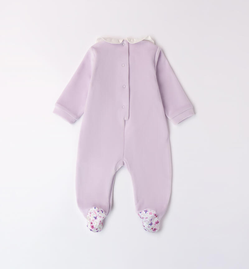 Chenille jumpsuit for baby girl ORCHIDEA-3316