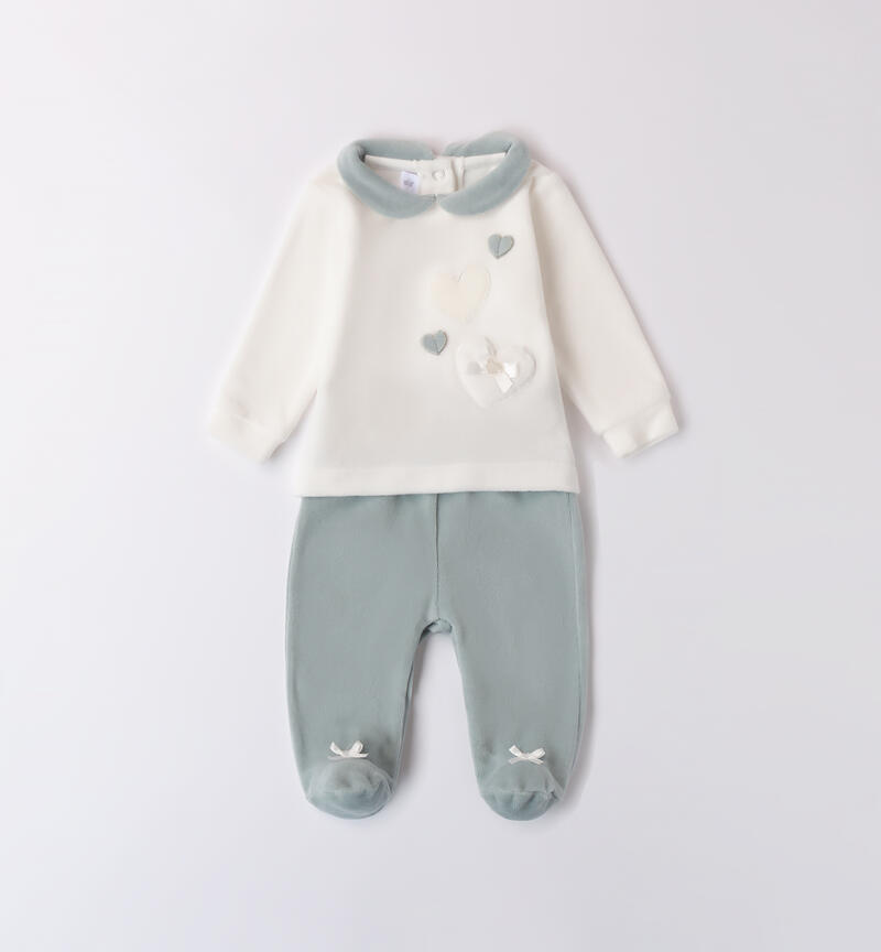 Chenille jumpsuit for baby girl PANNA-0112