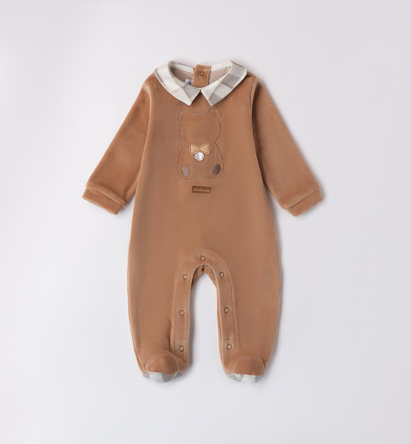 Chenille jumpsuit for newborn NOCCIOLA-0736